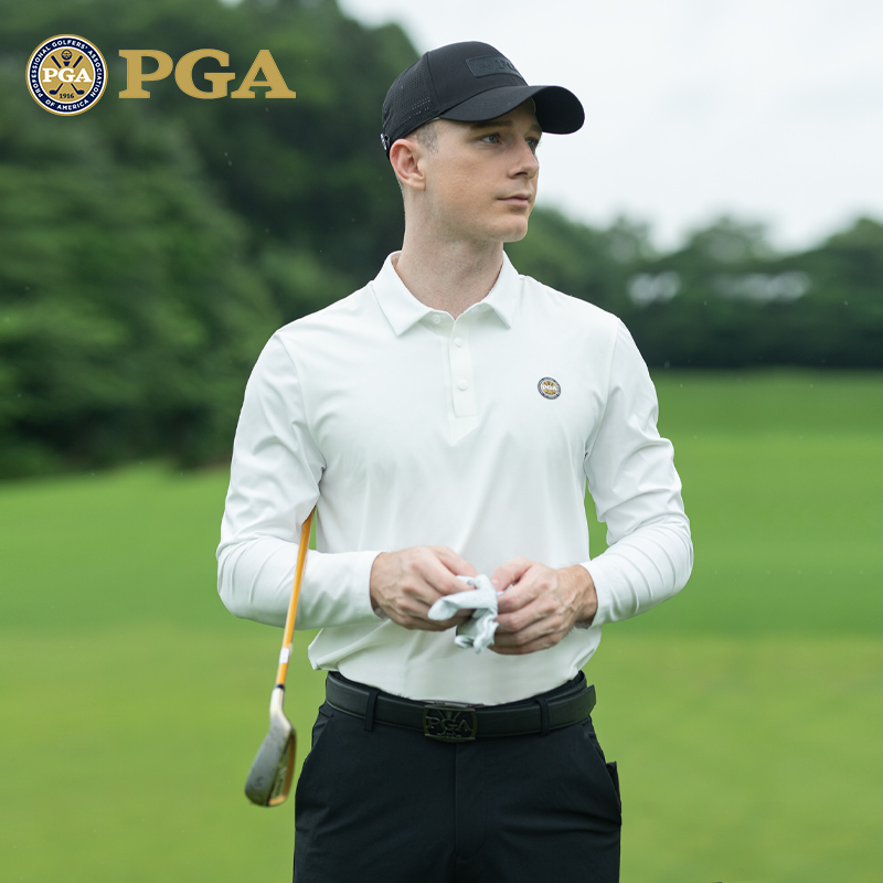 美国PGA高尔夫男长袖T恤球衣