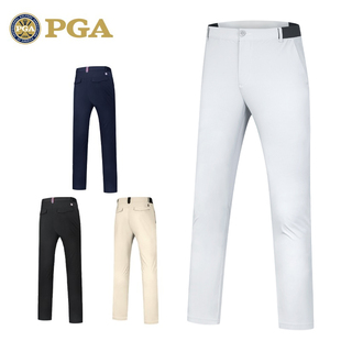 长裤 美国PGA 子男装 弹力腰带速干面料 高尔夫裤 春夏透气运动球裤