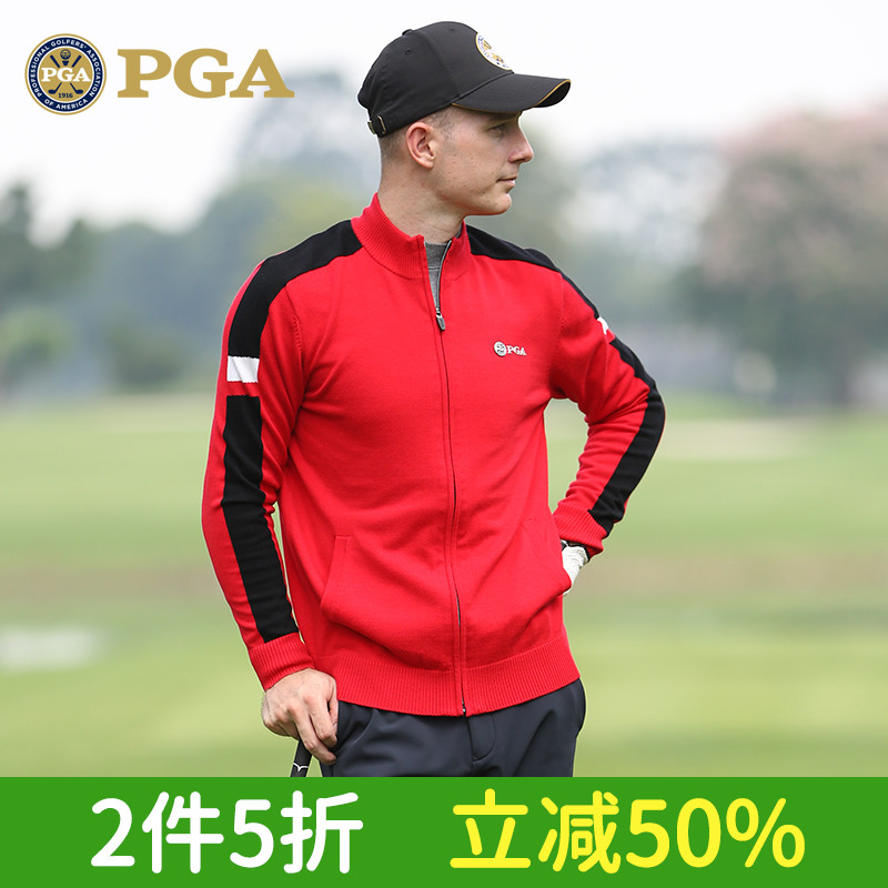 美国pga秋冬服装加厚毛衣