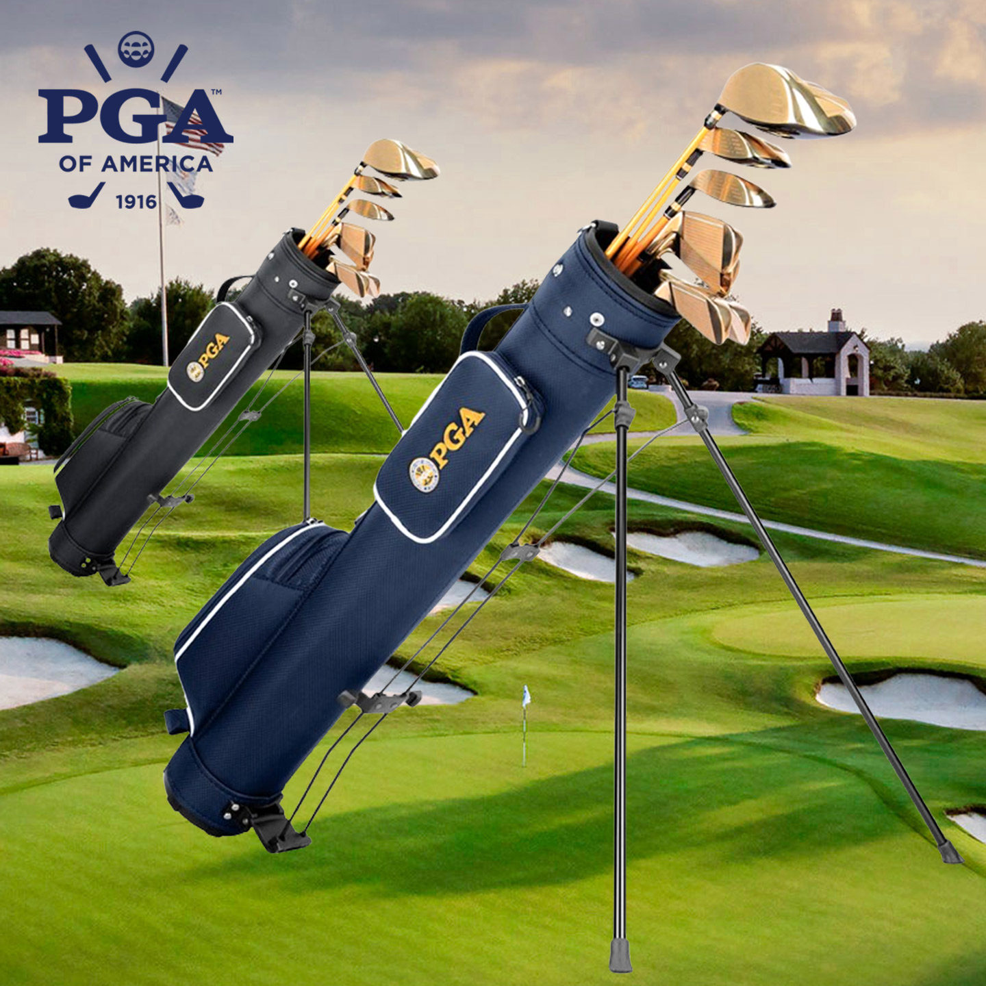 PGA 高尔夫球包 便携 高尔夫枪包 男女支架包golf bag 高尔夫球袋