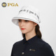 美国PGA 新品 高尔夫球帽女士渔夫帽遮阳防晒内里吸汗带蝴蝶结绑带