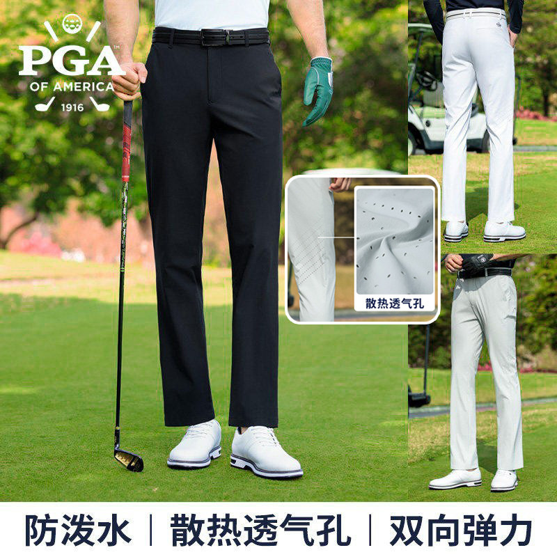美国PGA 2026夏季透气高尔夫裤子男装长裤运动球裤休闲golf男裤