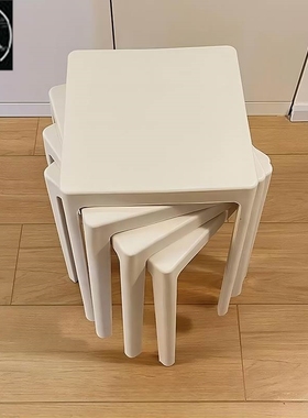 Plastic stools for household use, thickened and stackable