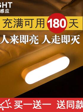 Wireless Motion Sensor LED Night Light Battery Lamp Bedroom