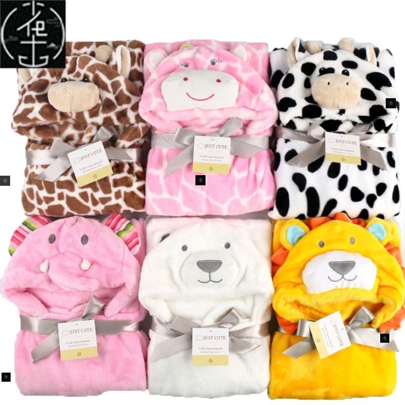 baby fleece bath towel hooded towels bathrobe cloak blanket