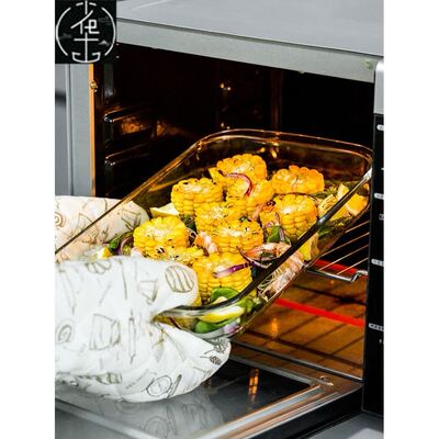 dinner bowls plates dish glass heat resistant baking oven