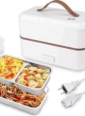 Double-layer Lunch Box Food Container Portable Electric Heat