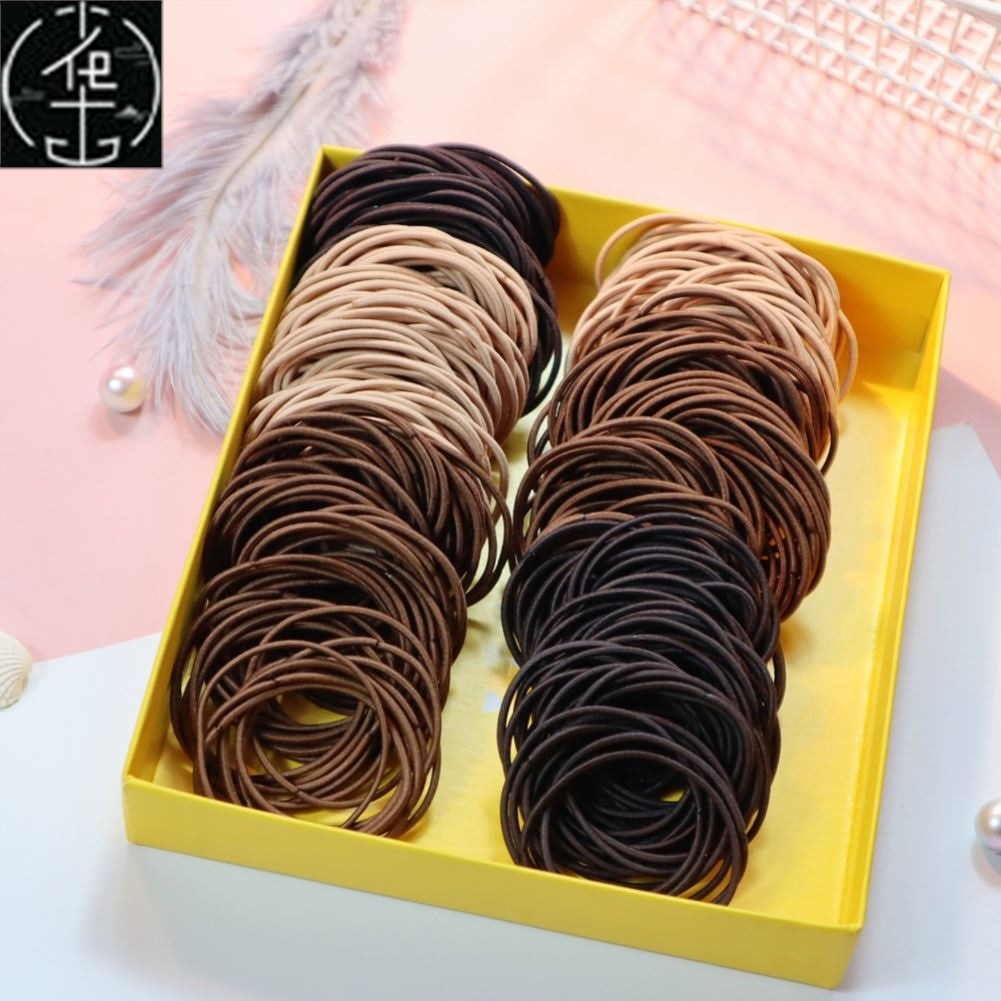 50/100PCS New Color Nylon Elastic Hair Tie 5CM Rubber Band f