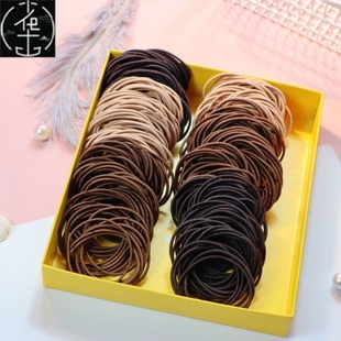 Rubber Color Hair Tie Elastic New Nylon Band 5CM 100PCS