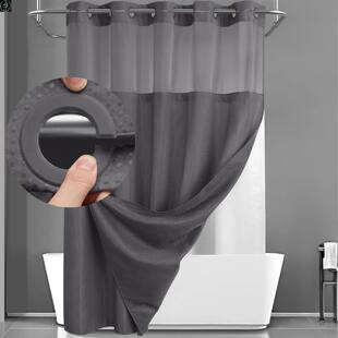 bathroom shower curtain shading waffle set 帘 hook