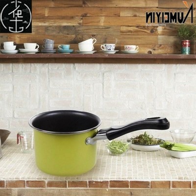 22 cmheating pot carbon steel and plastic nonstick sauce pan