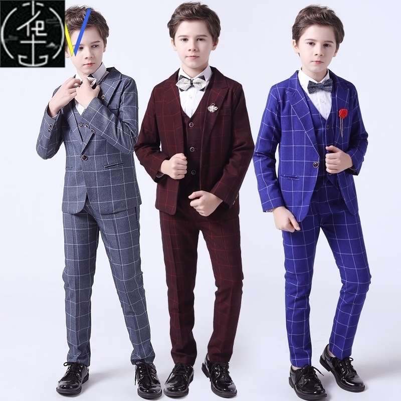 Kids boys suit for Baby boy formal Clothes jacket pants set-封面