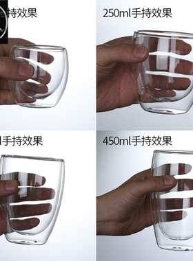 Thermostable double glass household lovely water cup bubble