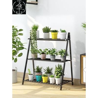 Plant Stand Balcony Flower Pot Ladder Shelf Outdoor Garden