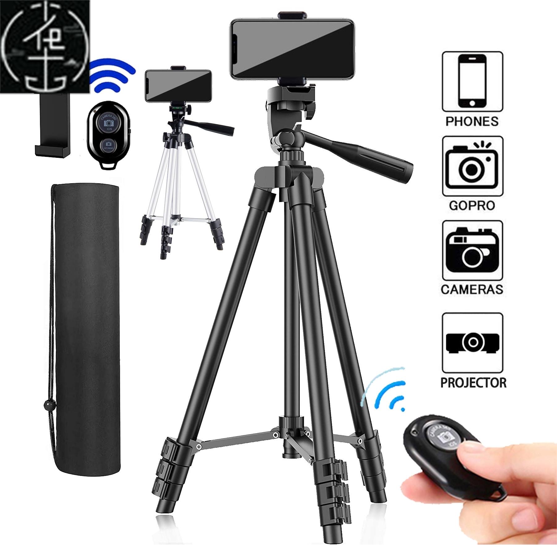 Tripod stand for Phone camera Holder mount Bluetooth remote