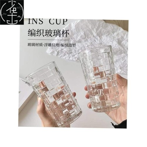 Transparent drinking glass heat-resistant water cup tea cup