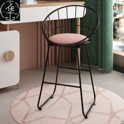 Luxury bar chairs and high-stool clothing store photo shoot