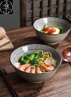 Japanese ceramic bowl commercial large ramen bowl rice bowl