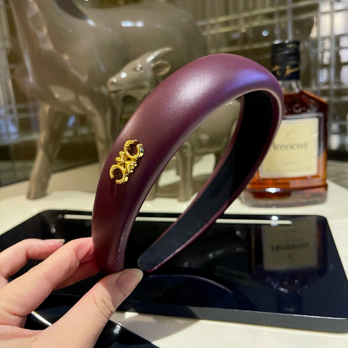 安可拉红皮质发箍高货