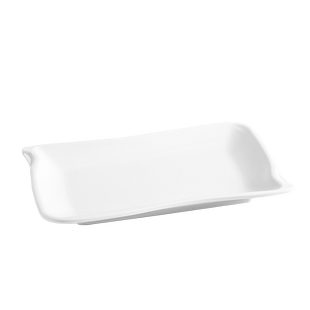 密胺盘子商用餐厅白色长方形仿瓷塑料菜盘酒店饭店专用火锅配菜盘