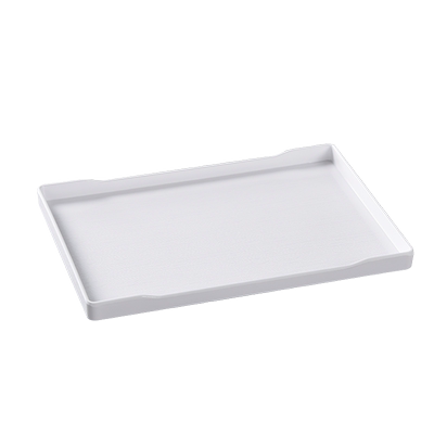 高档酒店托盘长方形宾馆客房水杯密胺茶盘洗漱用品塑料收纳盘商用