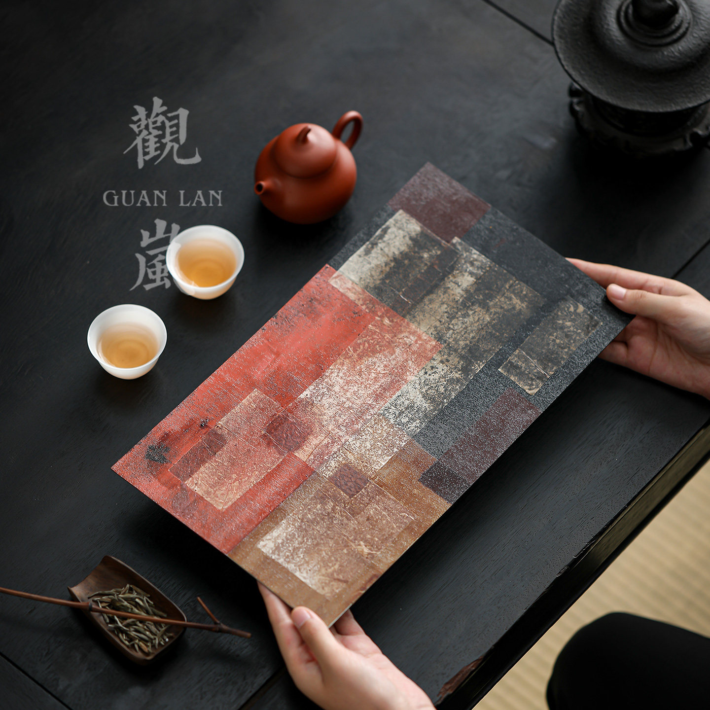 寻心大漆茶席天然漆器干泡茶垫