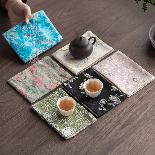 观岚棉麻吸水茶巾布艺国风