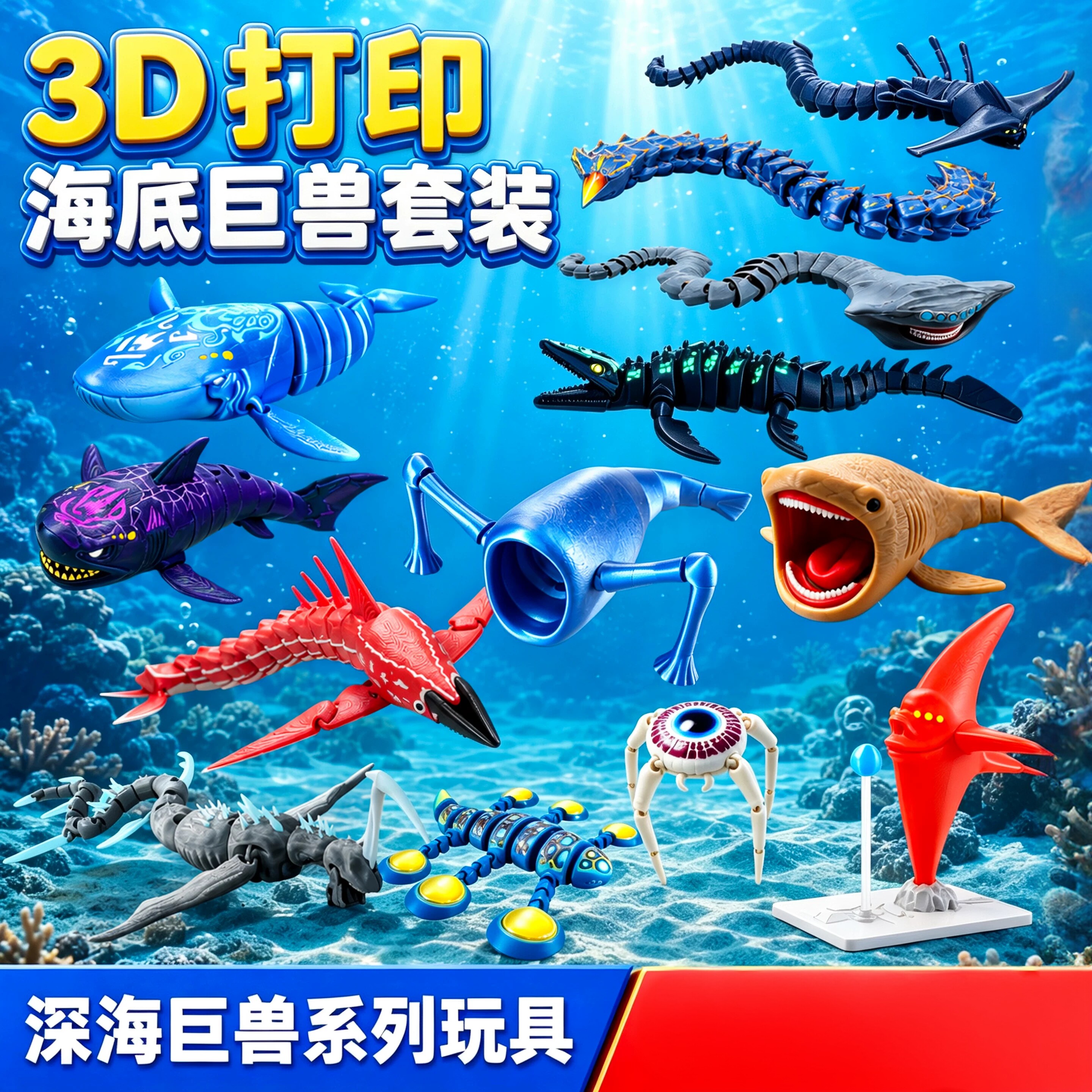 山海经食海者玛雅3D打印玩具