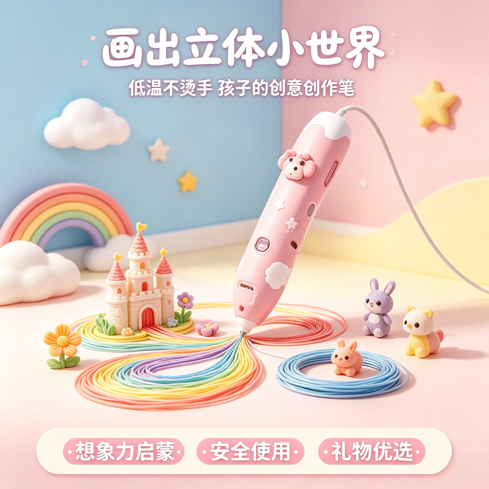 2026新款儿童3D打印笔益智DIY