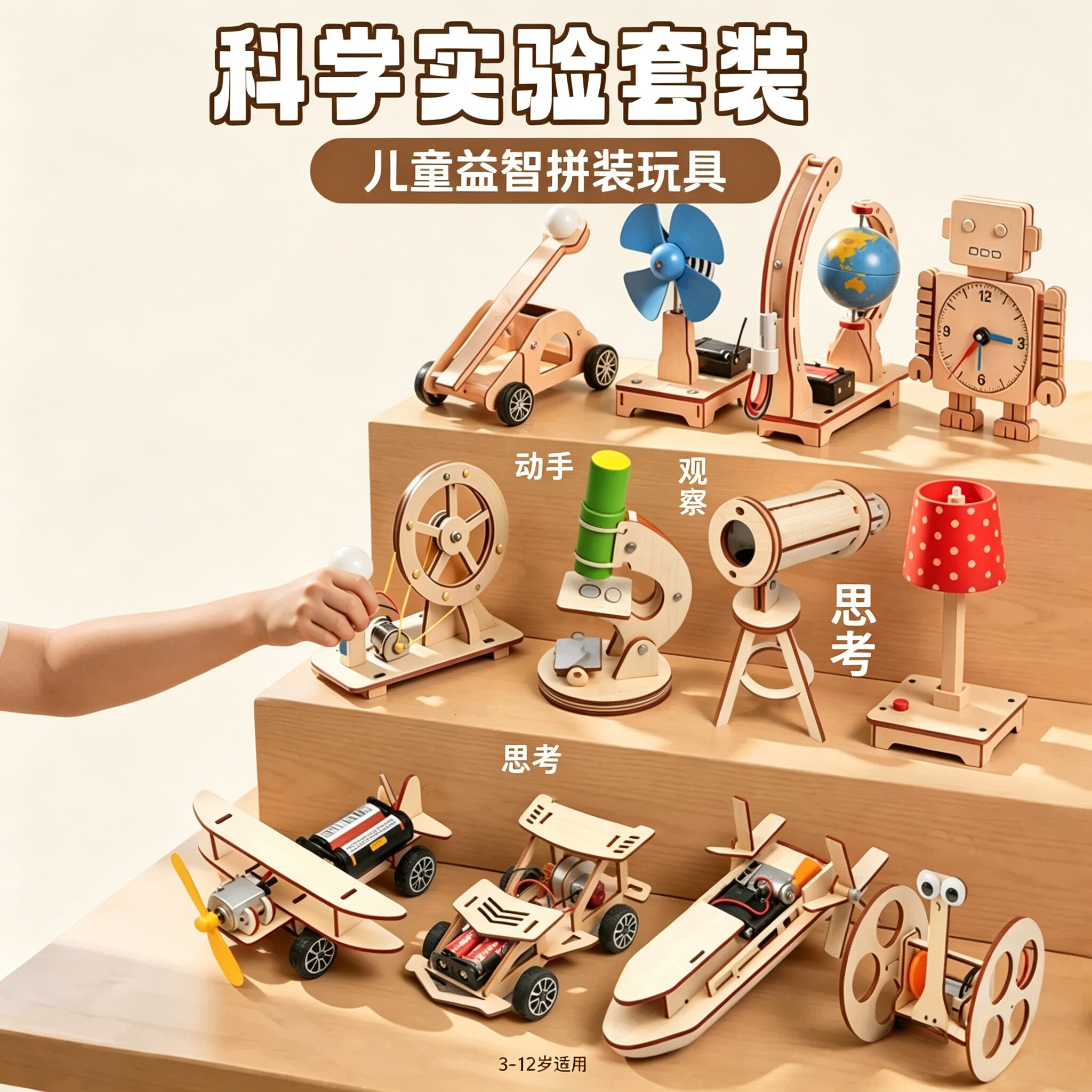 儿童科学实验DIY益智玩具套装