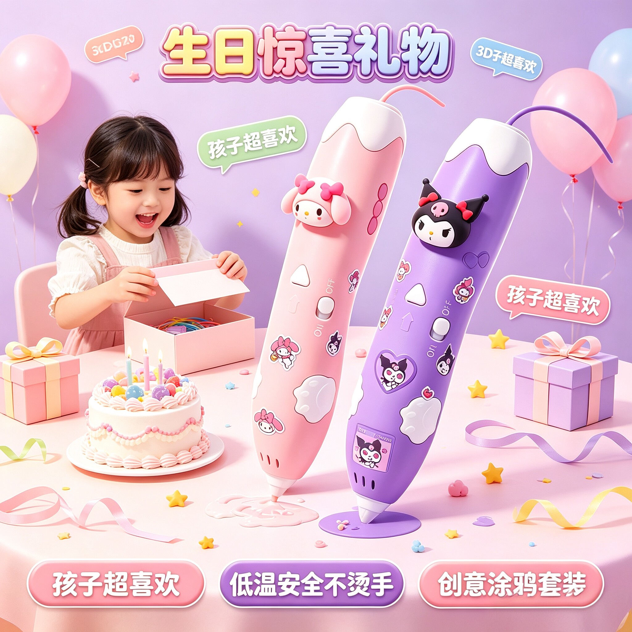 2026新款儿童3D打印笔益智DIY