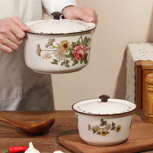 猪油盆带盖家用大容量加厚食品级陶瓷盆厨房装油的容器老式荤油罐