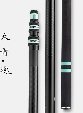 威宝莱天青魂系大物抄网黑坑竞技碳素超硬抄网竿套装鲢鳙抄网杆