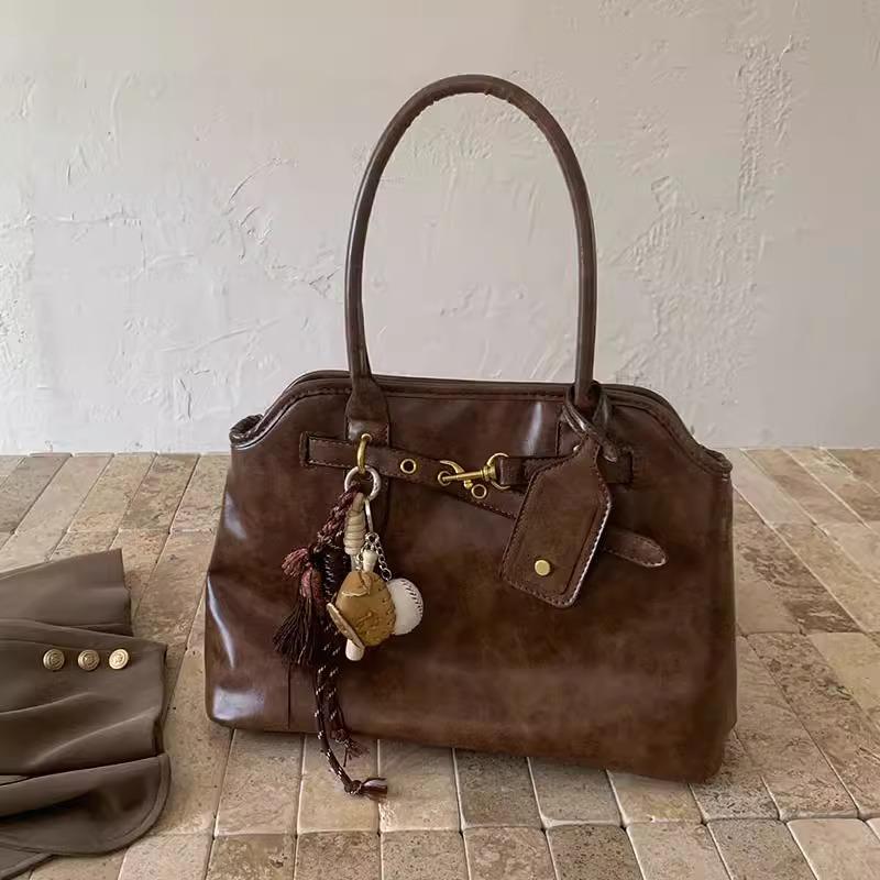 MK&DK 法式复古包包女式2024新款软皮大容量轻奢高级感通勤托特包