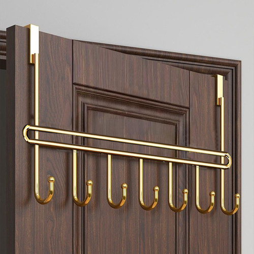 门后免打孔铁制挂门挂钩3个装