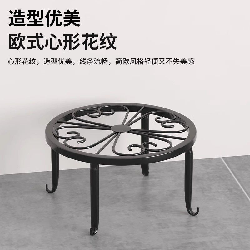 移动盆景花凳新款室内阳台桌面绿萝吊篮绿植花盆架子网红铁艺花架图片