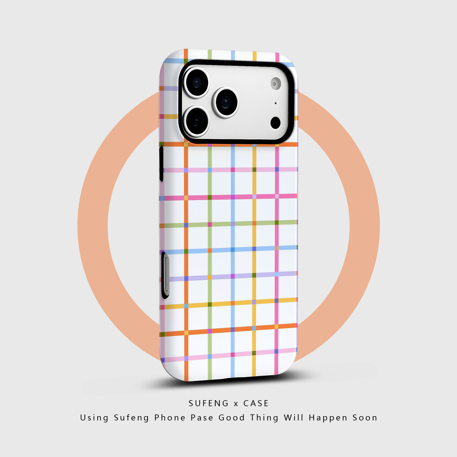 宿风适用苹果iPhone16promax手机壳17 14磁吸13 12磨砂15 Pro硬Plus新款情侣高级保护套男女简约彩色撞色格子,3C数码配件,手机保护套/壳,淘宝优惠券,粉丝福利购,淘宝优惠卷