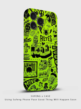 宿风适用华为绿色图标mate 50 pro手机壳p50新款p40潮牌p30高级nova 10 9 8菲林荣耀80硬壳70全包60保护套50