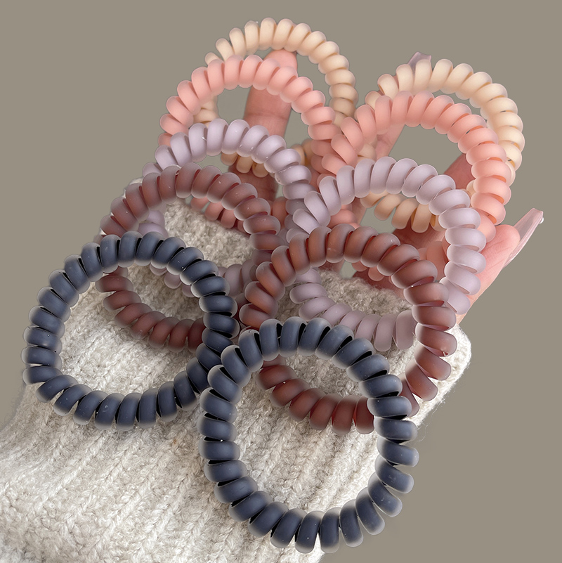 磨砂电话线发圈高弹力耐用头绳女