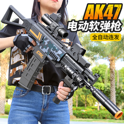 电动连发AK47软弹枪玩具枪M416