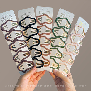 镂空云朵发夹女夏季 后脑勺头发bb夹子刘海夹前额侧边碎发发卡头饰