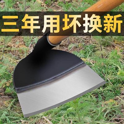 锄头锄草除草神器种菜家用工具锰钢农具农用大全翻地松土刨地工具