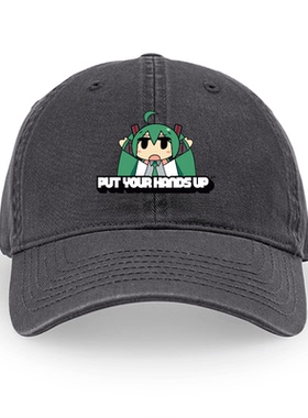 初音未来HATSUNE MIKU 周边帽子男女简约鸭舌帽遮阳帽户外防晒休