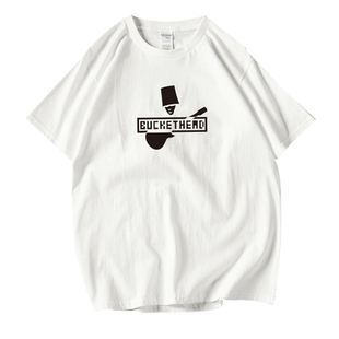 buckethead 摇滚 shirt 枪花 guns rosesT恤短袖个性男女圆领大码