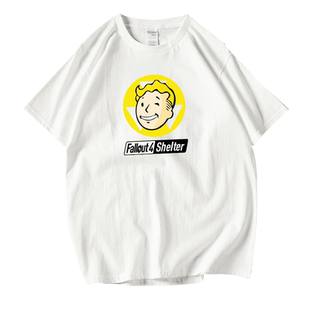 STEAM游戏周边短袖男女辐射4 Fallout pipboy短袖半袖夏宽松T恤
