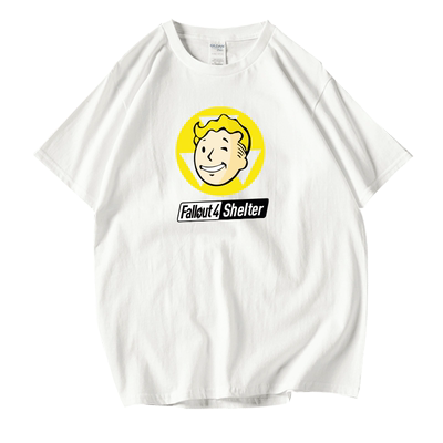 STEAM游戏周边短袖男女辐射4 Fallout pipboy短袖半袖夏宽松T恤