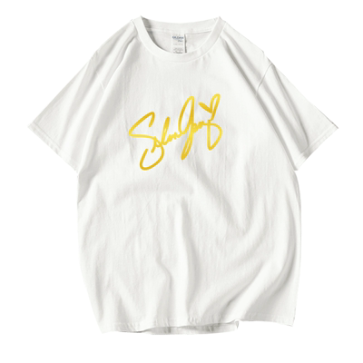 赛琳娜戈麦斯烫金签名情侣周松