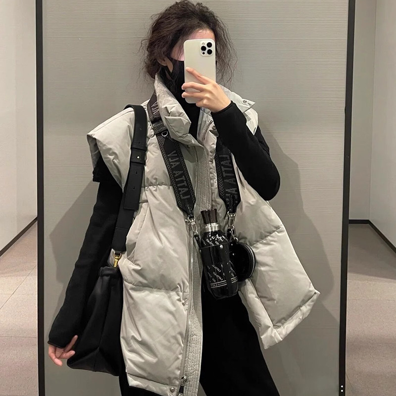 【活动价】2024秋冬季新款羽绒马甲学院风韩版欧货马夹背心网红坎肩外套女