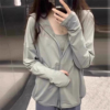 冰丝连帽防晒衣女2026新款防紫外线夏季薄款防晒服宽松开衫外套