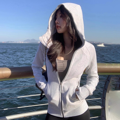 2025秋冬新款修身卫衣瑜伽服外套